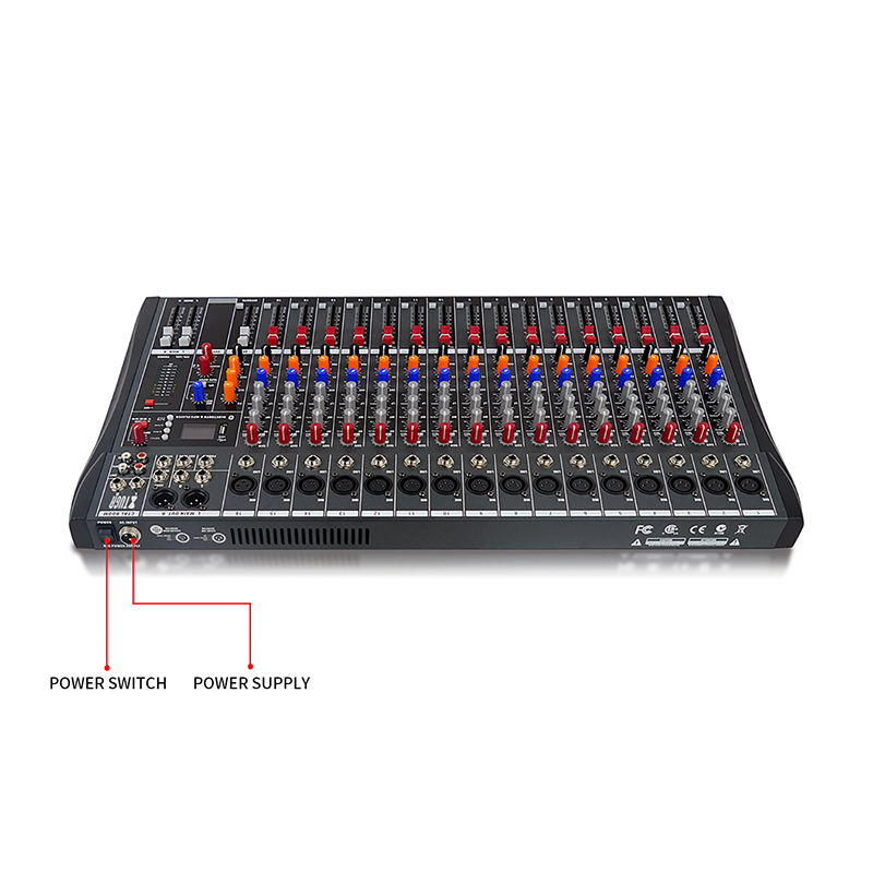 16 Console de mixagem de mixagem de áudio