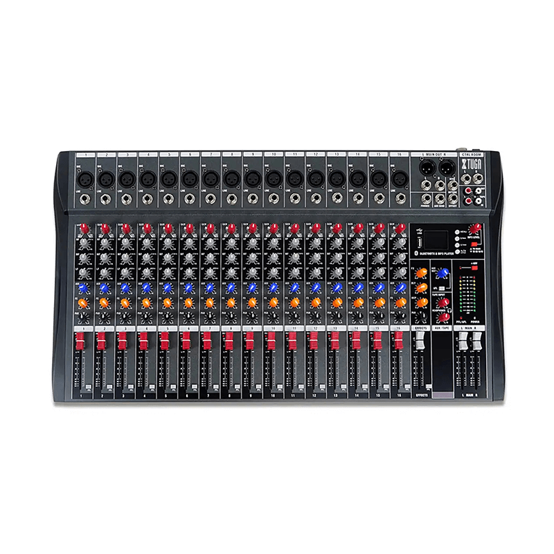 16 Console de mixagem de mixagem de áudio