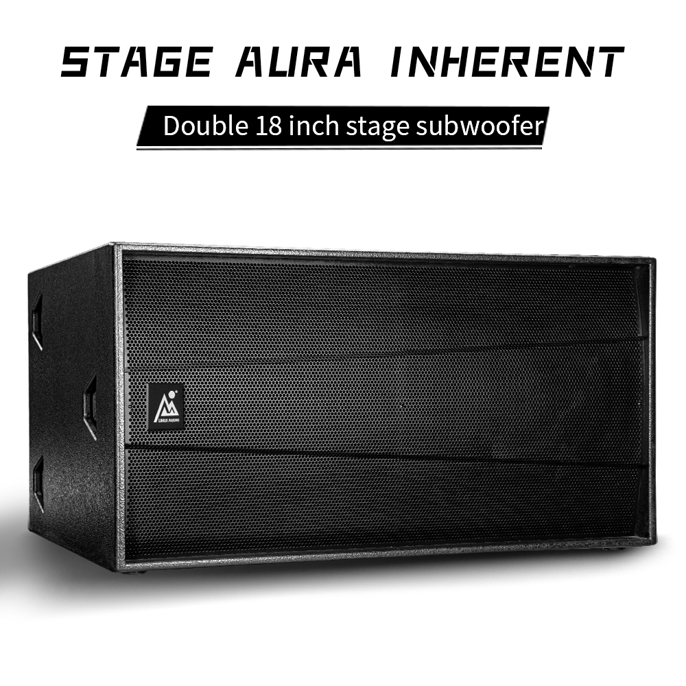 SUB-D18 alto-falante subwoofer duplo de 18 polegadas para sistema de som de palco profissional