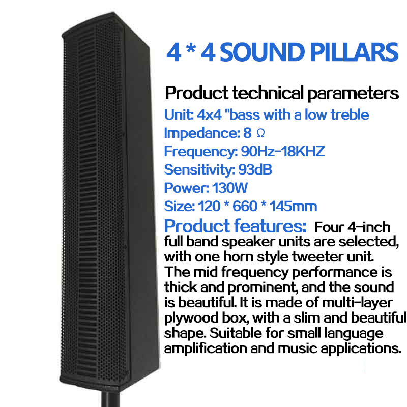 15 'alto-falante de coluna de matriz linear de desempenho de palco subwoofer ativo 