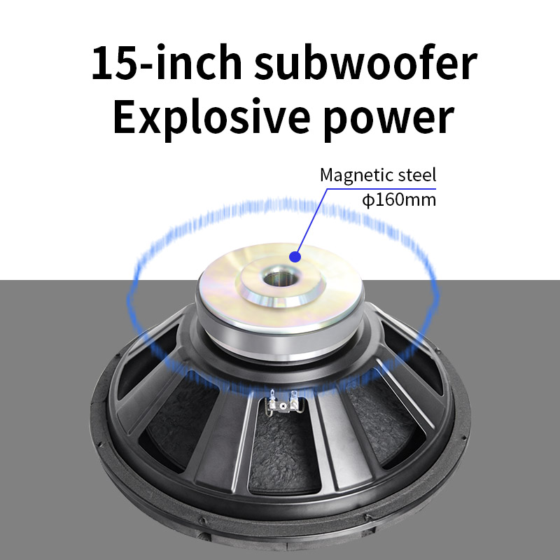 Alto-falantes L115A para DJ, alto-falantes de coluna de tom alimentados, sistema de alto-falantes profissional de 15 polegadas, subwoofer de graves