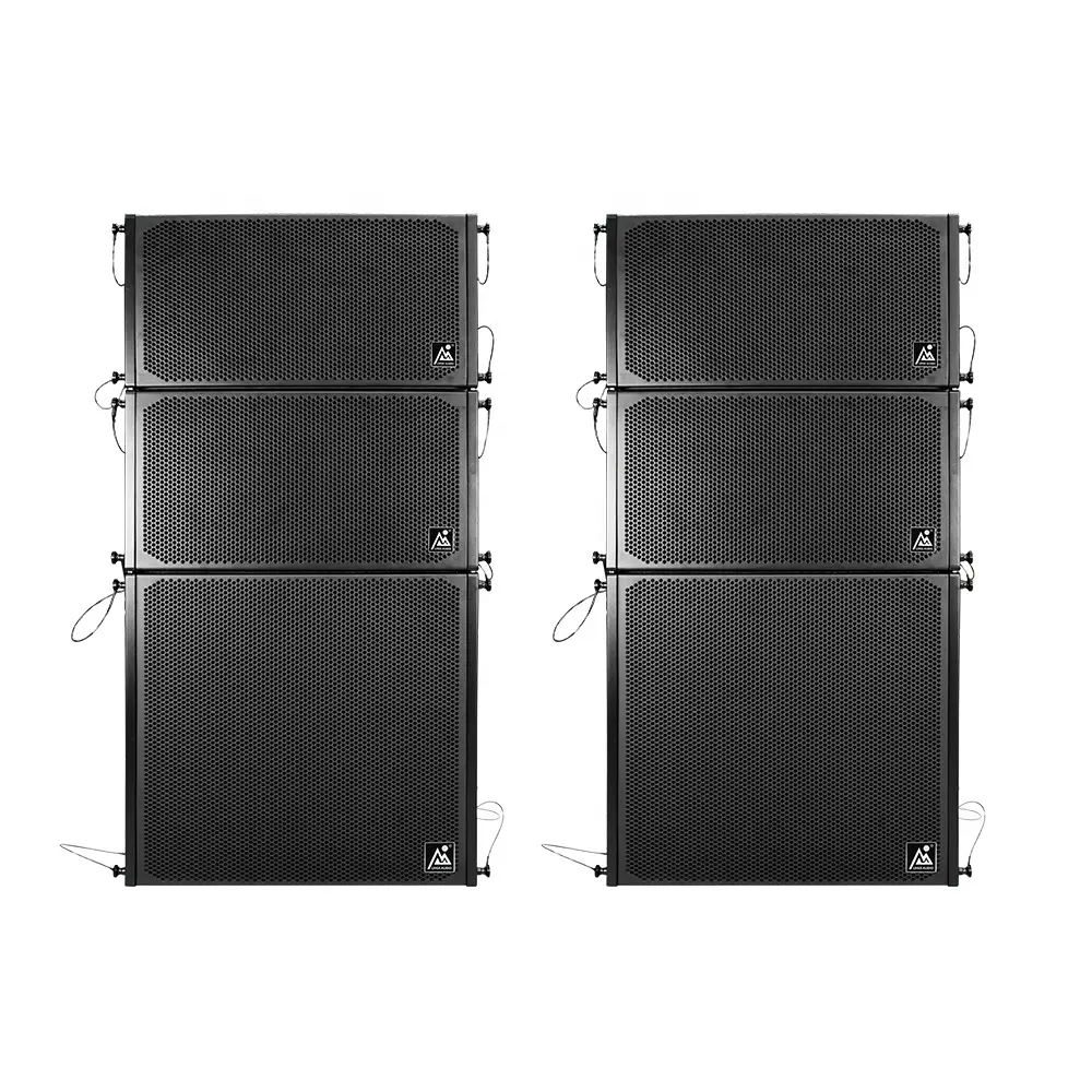 Únicos 10 alto-falantes lineares e 18 subwoofers sistema de alto-falantes PA ativos para eventos ao ar livre em igrejas